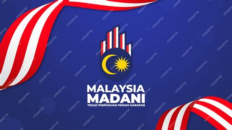 Premium Vector | Malaysia Madani Logo for National Day and Malaysia Day 2023