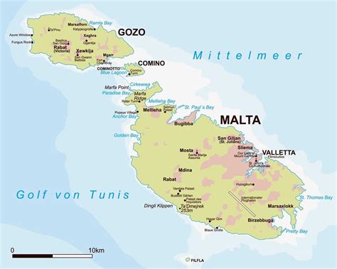 Map of Malta