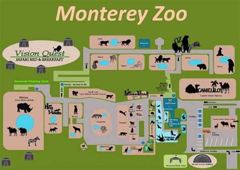 Monterey Zoo Map - Ontheworldmap.com