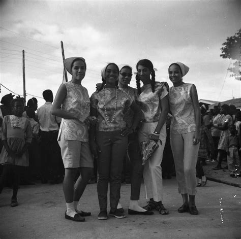 Carriacou Carnival. Zita Compton (left). ‘Teacher briget’ 2nd left ...