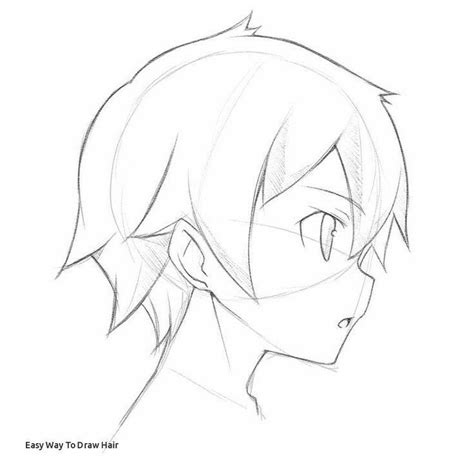 Forma sencilla de Pelo para dibujar Anime Head Relato de Dibujo ...