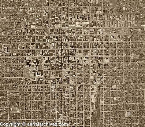 historical aerial photograph of Springfield, Illinois, 1964 | Aerial Archives | Aerial and ...