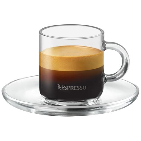 Nespresso VERTUO Espresso Tassen Set von Nespresso aus 2 Glastassen mit je 80ml | Kaffeegenuss