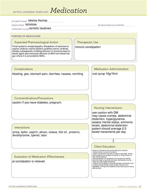 Osmotic Laxatives - Drug card - ACTIVE LEARNING TEMPLATES THERAPEUTIC ...