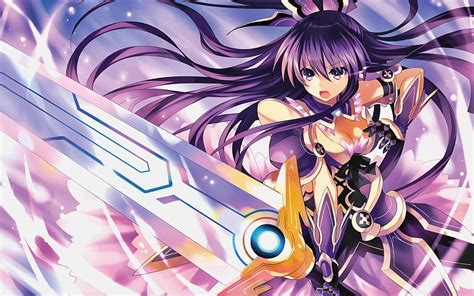 Tohka Yatogami with sword, manga, Date A Live, Yatogami Toka, protagonist, Tohka Yatogami, HD ...