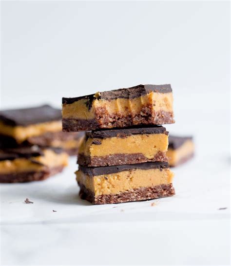 Peanut Butter Chocolate Bars (No-Bake, Vegan) - Wholesomelicious