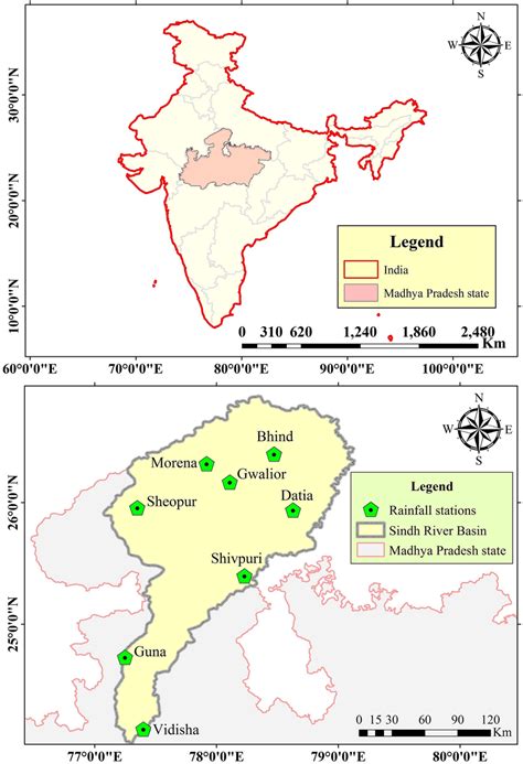 Location map of the Sindh river basin in India and position of rain... | Download Scientific Diagram