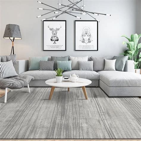New Design Contemporary Grey Rugs for Living Room Decor - Warmly Home ...