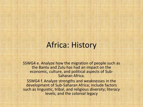 PPT - Africa: History PowerPoint Presentation, free download - ID:3055541