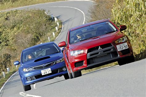 Mitsubishi Lancer Evo X vs Subaru Impreza WRX STI | Auto Express