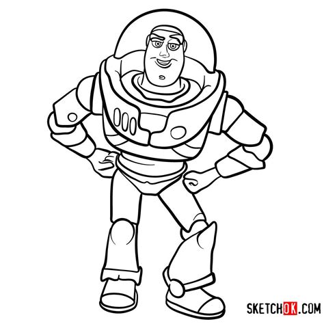 How to draw Buzz Lightyear | Toy Story - Step by step drawing tutorials | Toy story coloring ...