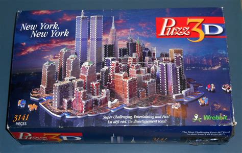 Puzz3D New York Jigsaw Puzzle 3141 Pieces P3D-SP2 Twin Towers World Trade Center Unbuilt Sealed Bag