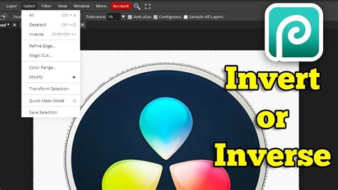 How to Invert Selection IN Photopea - YouTube