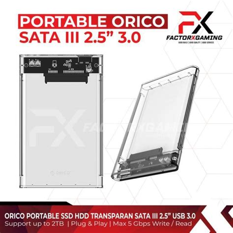 Promo ORICO Portable HDD ENCLOSURE 2.5 SATA III USB 3.0 SSD HDD ...