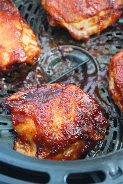 Air Fryer BBQ Chicken Thighs - The Six Figure Dish