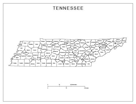 Printable Map Of Tennessee Counties And Cities | Printable Maps