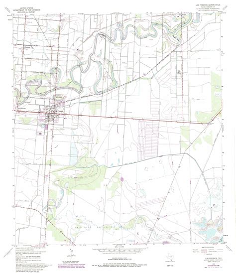 Los Fresnos topographic map 1:24,000 scale, Texas