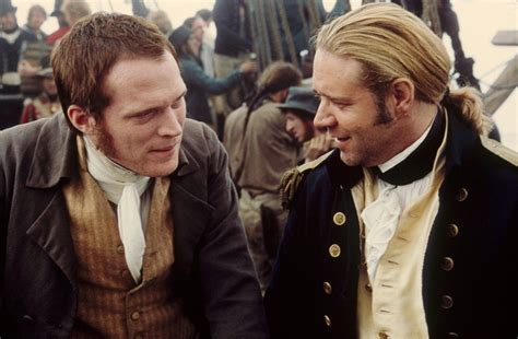 Master and Commander: Russell Crowe as Jack Aubrey and Paul Bettany as Stephen Maturin. Another ...