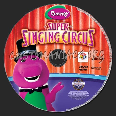 Barney: Super Singing Circus dvd label - DVD Covers & Labels by ...