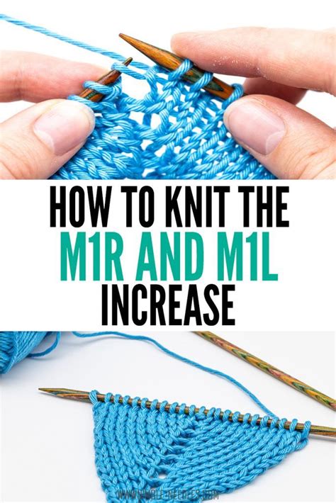 How to knit the M1R and M1L knitting increases. A very detailed step-by-step tutorial for ...