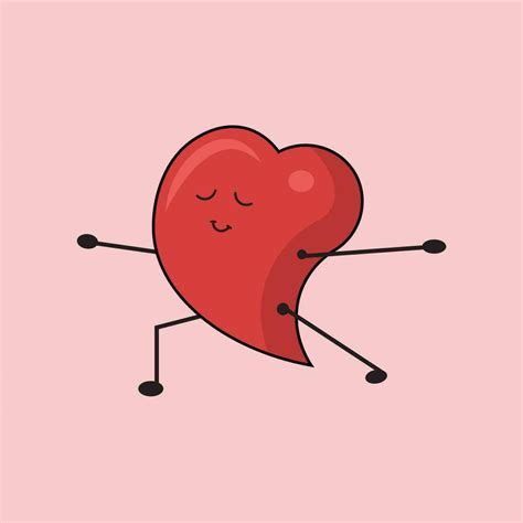 A happy vector heart dancing 27386112 Vector Art at Vecteezy