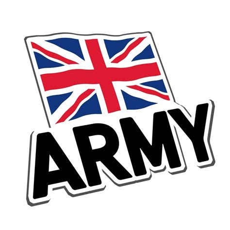 The British Army Logo Sticker Black Text - Etsy