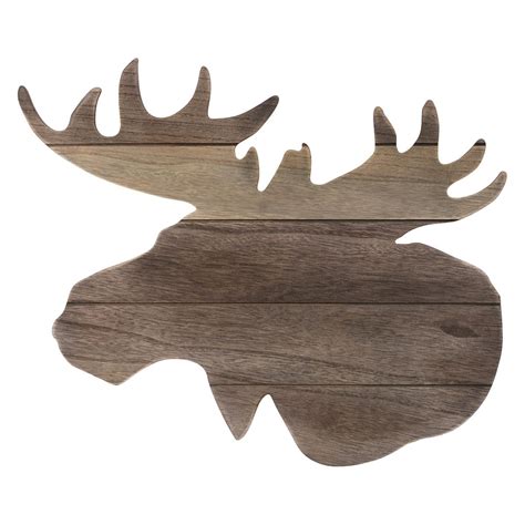 Moose Head Silhouette Wood Wall Art | Moose decor, Moose silhouette, Moose head