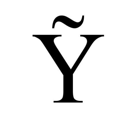 Ỹ | latin capital letter y with tilde | Times New Roman, Regular @ Graphemica