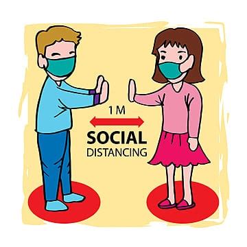 Social Distancing PNG Transparent Images Free Download | Vector Files ...