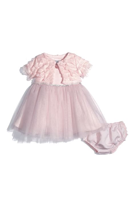 Iris & Ivy Ruffle Front Dress Set (Infant) | Nordstrom