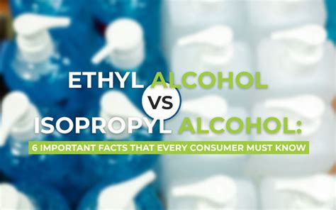 Ethyl Alcohol vs Isopropyl Alcohol: 6 Important Facts that Every ...