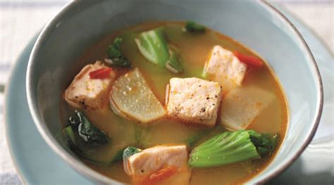 Filipino Sinigang Soup with Salmon | Kitchn