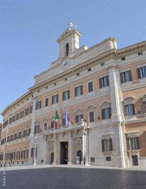 Palazzo Montecitorio in Rome Italy Stock Photo | Adobe Stock