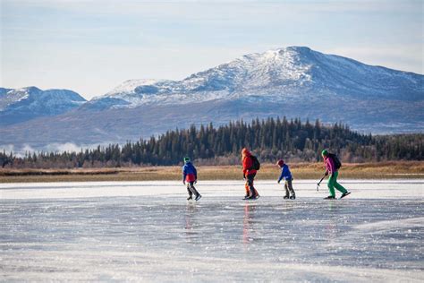 Outdoor Ice Skating on Natural Ice in Sweden | Adventure Sweden