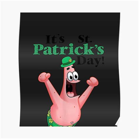 "Spongebob St Patrick's day T-shirt " Poster for Sale by Calan6Javer ...