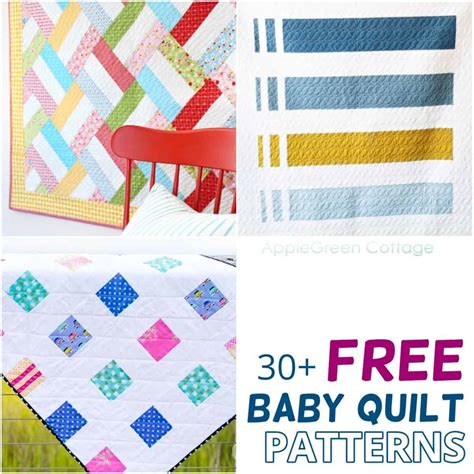 Best Free Baby Quilt Patterns To Sew - AppleGreen Cottage