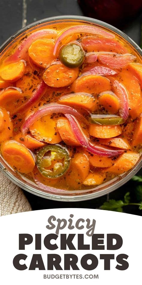 Spicy Pickled Carrots - Budget Bytes