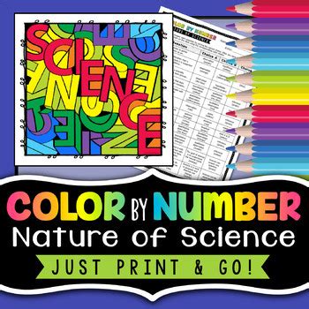 Nature of Science - Color by Number - Science Color By Number by Morpho Science