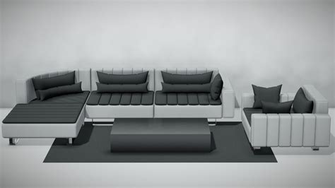 Sofa Set 01 - Download Free 3D model by 5th Dimension (@5th-Dimension ...