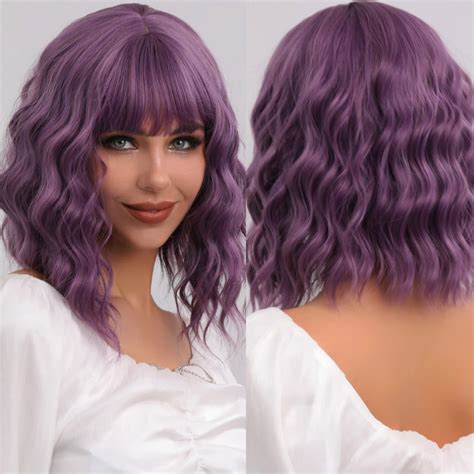 Soft purple dream lavender h.d lace front bob wig - munimoro.gob.pe