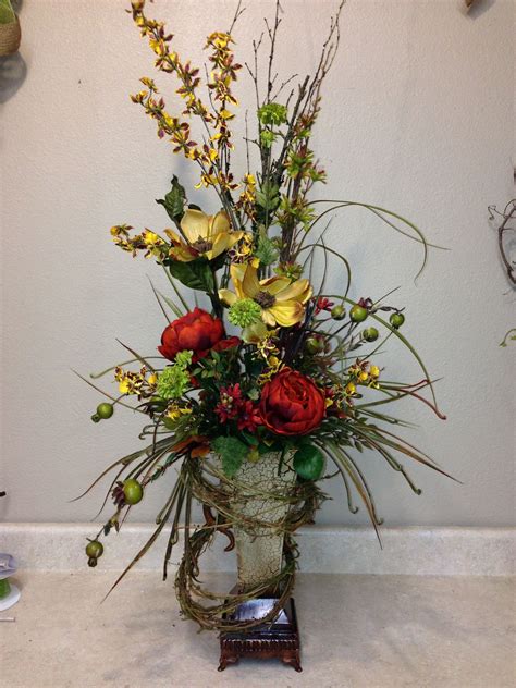 Tall flower arrangements, Artificial floral arrangements, Artificial ...