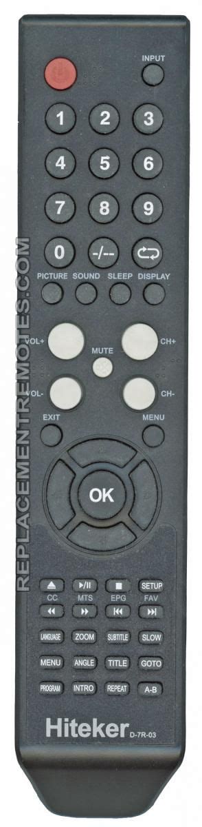 Buy Hiteker D-7R-03 D7R03 TV TV Remote Control