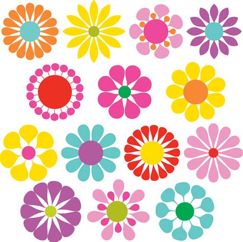 simple vector flowers 335404 Vector Art at Vecteezy