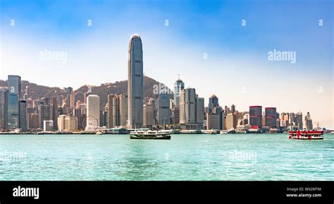 Hong Kong skyline. Panorama Stock Photo - Alamy