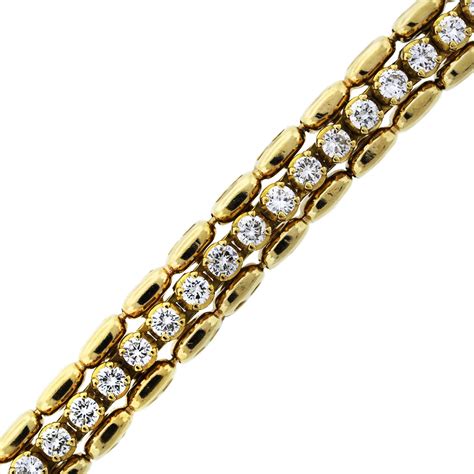 14k Yellow Gold Diamond Tennis Bracelet with Tennis Bracelet Jacket