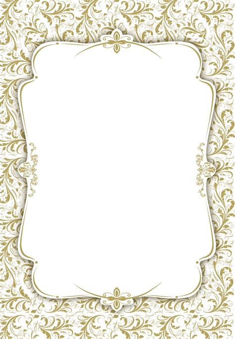 Tasteful Tapestry Frame - Free Printable Wedding Invit… | Blank wedding ...