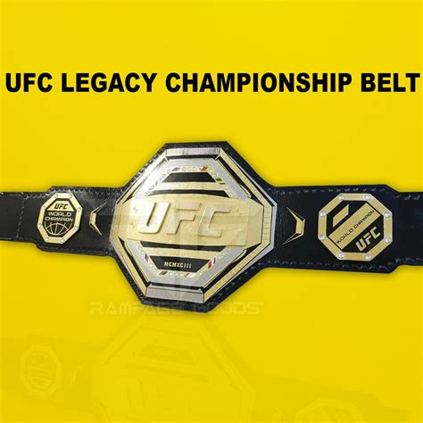 UFC Legacy Championship Title Belt 2mm Plates Genuine Leather | Etsy