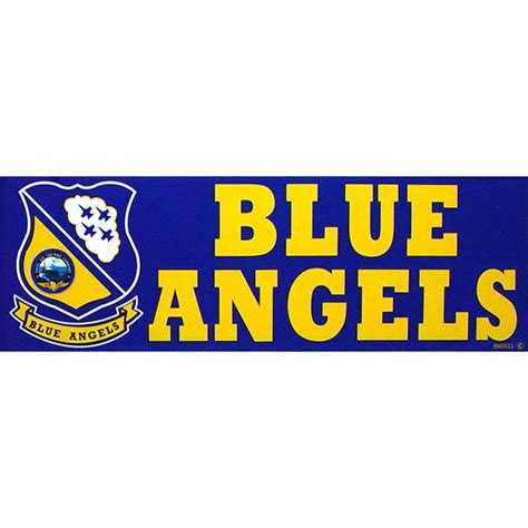 U.S. Navy Blue Angels Bumper Sticker 3-1/4x9 - Etsy