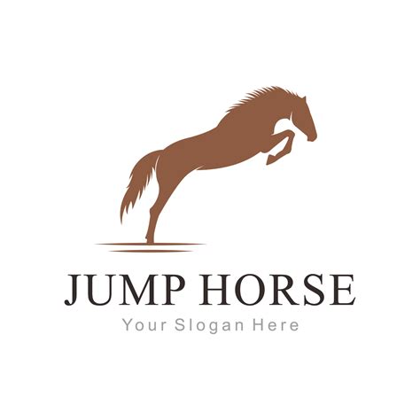 jumping horse logo 13448855 Vector Art at Vecteezy