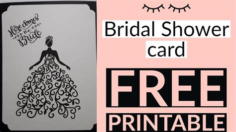 Free Bridal Shower Card Printable - FREE PRINTABLE TEMPLATES